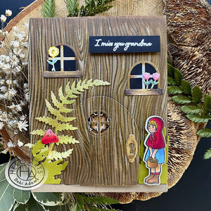Woodgrain Bold Prints Cling Stamp