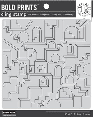 Geometric City Bold Prints Cling Stamp