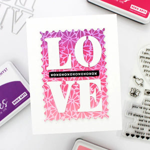 Heart-Shaped Daisies Bold Prints Cling Stamp