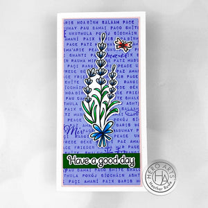 Words of Peace Bold Prints Cling Stamp