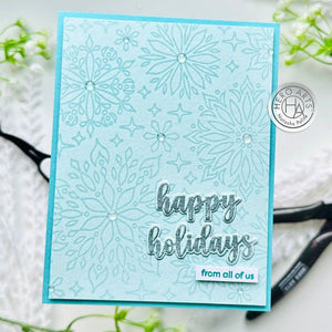 Kaleidoscope Snowflake Bold Prints Cling Stamp