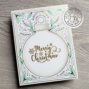 Snowflake Messages Clear Stamp Set