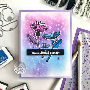 Color Layering Stellar Flowers Clear Stamp Set