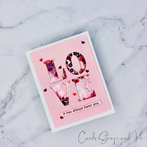 Loving Sentiment Strips Clear Stamp Set