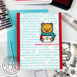 Winter Mail Critters Clear Stamp Set