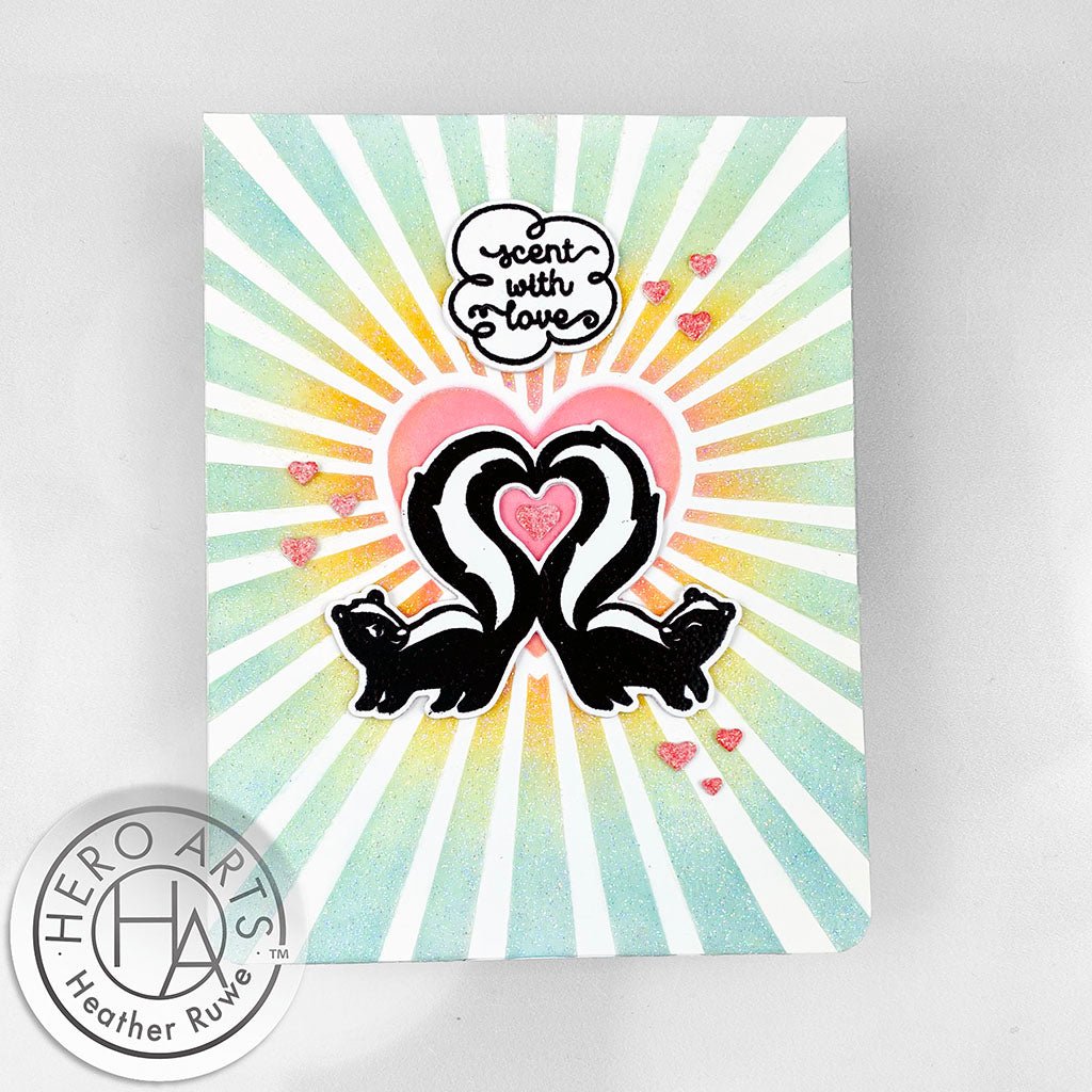Skunk Love Clear Stamp Set - Spellbinders