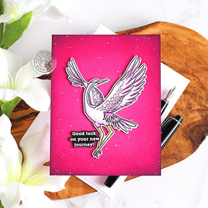 Crane Wishes Clear Stamp Set