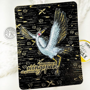 Crane Wishes Clear Stamp Set