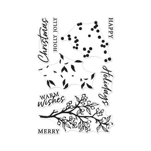 Color Layering Holly Branch Clear Stamp Set