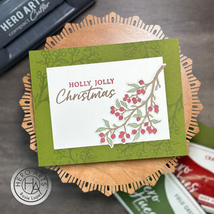 Color Layering Holly Branch Clear Stamp Set