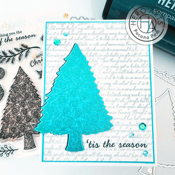 Swirly Christmas Tree Clear Stamp Set
