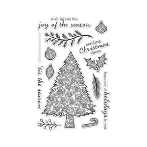 Swirly Christmas Tree Clear Stamp Set