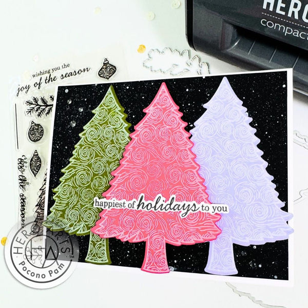 Swirly Christmas Tree Clear Stamp Set
