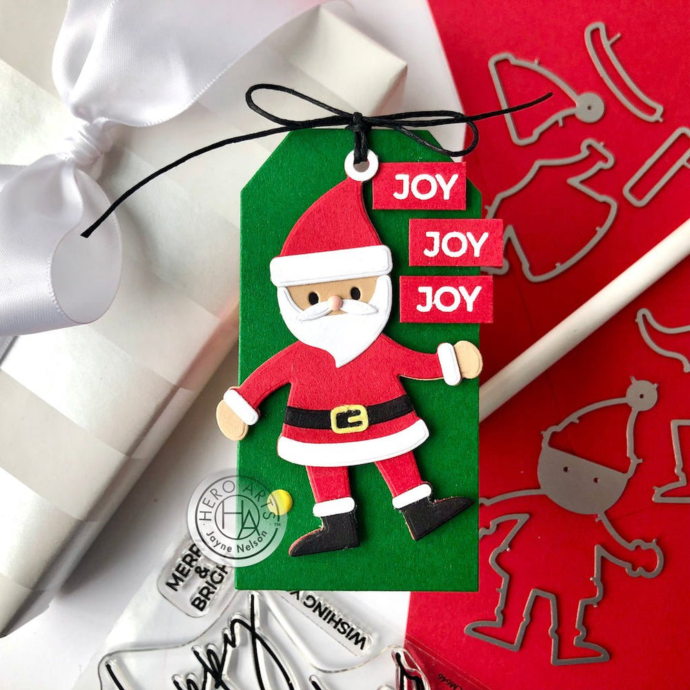 Santa Gift Tag Fancy Dies