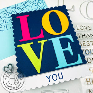 Letter J-N Fancy Dies