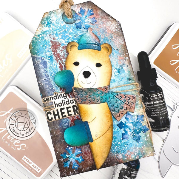 Peeking Winter Bear Die Set