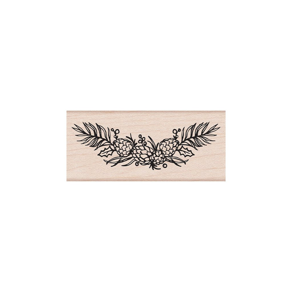 Festoon of Pine Woodblock Stamp