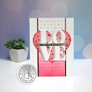 Hearts Hot Foil Plate