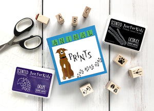 Tiny Classic Letters Woodblock Stamp