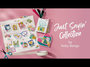 Just Sayin' 12"" x 12"" Printed Paper Pack from the Just Sayin' Collection by Kelly Bangs