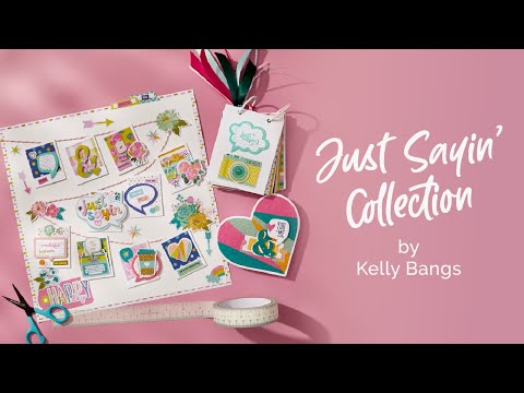 Just Sayin' 12"" x 12"" Printed Paper Pack from the Just Sayin' Collection by Kelly Bangs