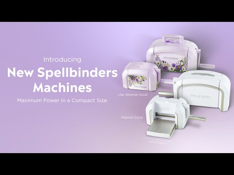 Exclusive Lilac Shimmer Platinum Scout Die Cutting & Embossing Machine - 3.5" Platform