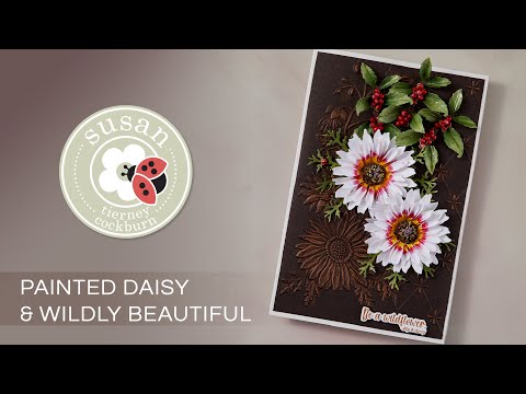 Painted Daisy and Ladybugs Etched Dies by Susan Tierney-Cockburn