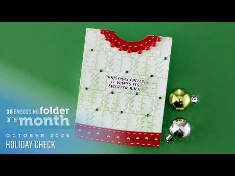 3D Embossing Folder of the Month Membership