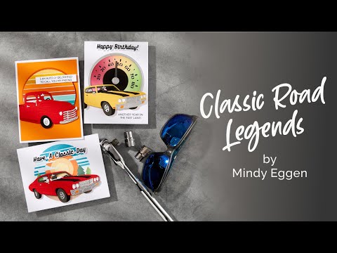 Muscle Car Etched Dies from the Classic Road Legends Collection by