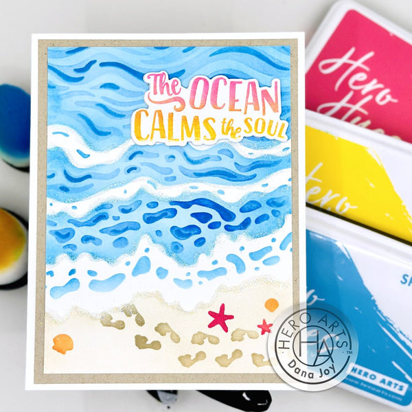 Color Layering Beach Floor Stencils