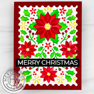 Color Layering Poinsettia Pattern Stencils