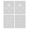 SA284 Color Layering Poinsettia Pattern Stencils - Hero Arts
