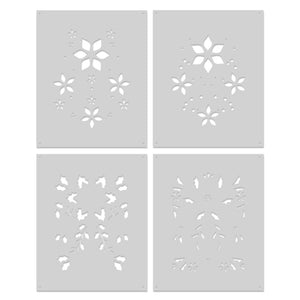 Color Layering Poinsettia Pattern Stencils