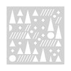SA286 Geometric Holiday Stencil - Hero Arts