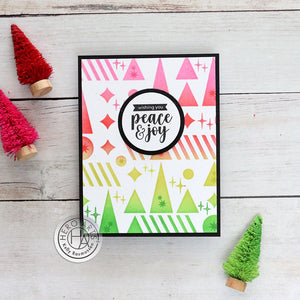 Geometric Holiday Stencil