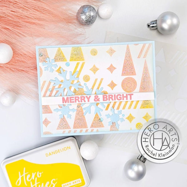Geometric Holiday Stencil