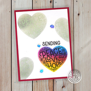 Peace & Love Stamp & Cut