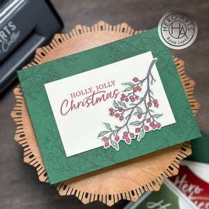 Color Layering Holly Branch Stamp & Cut