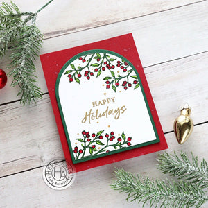 Color Layering Holly Branch Stamp & Cut