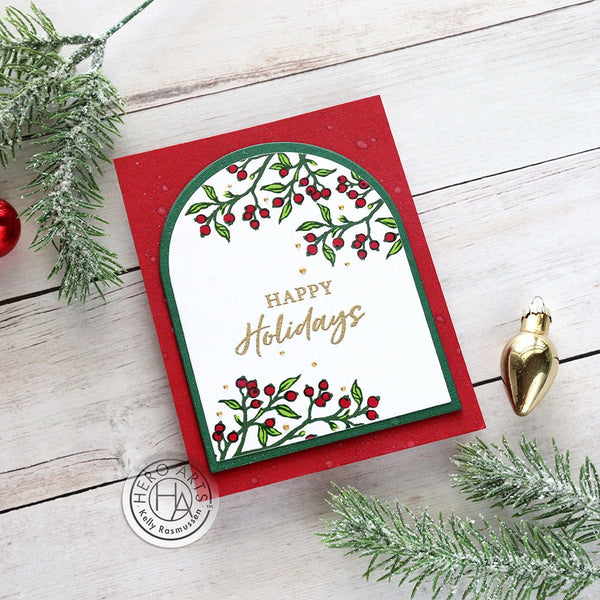 Color Layering Holly Branch Stamp & Cut