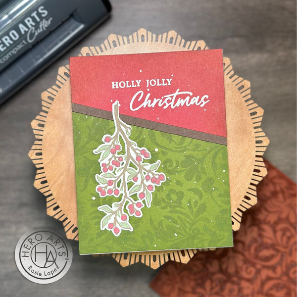 Color Layering Holly Branch Stamp & Cut