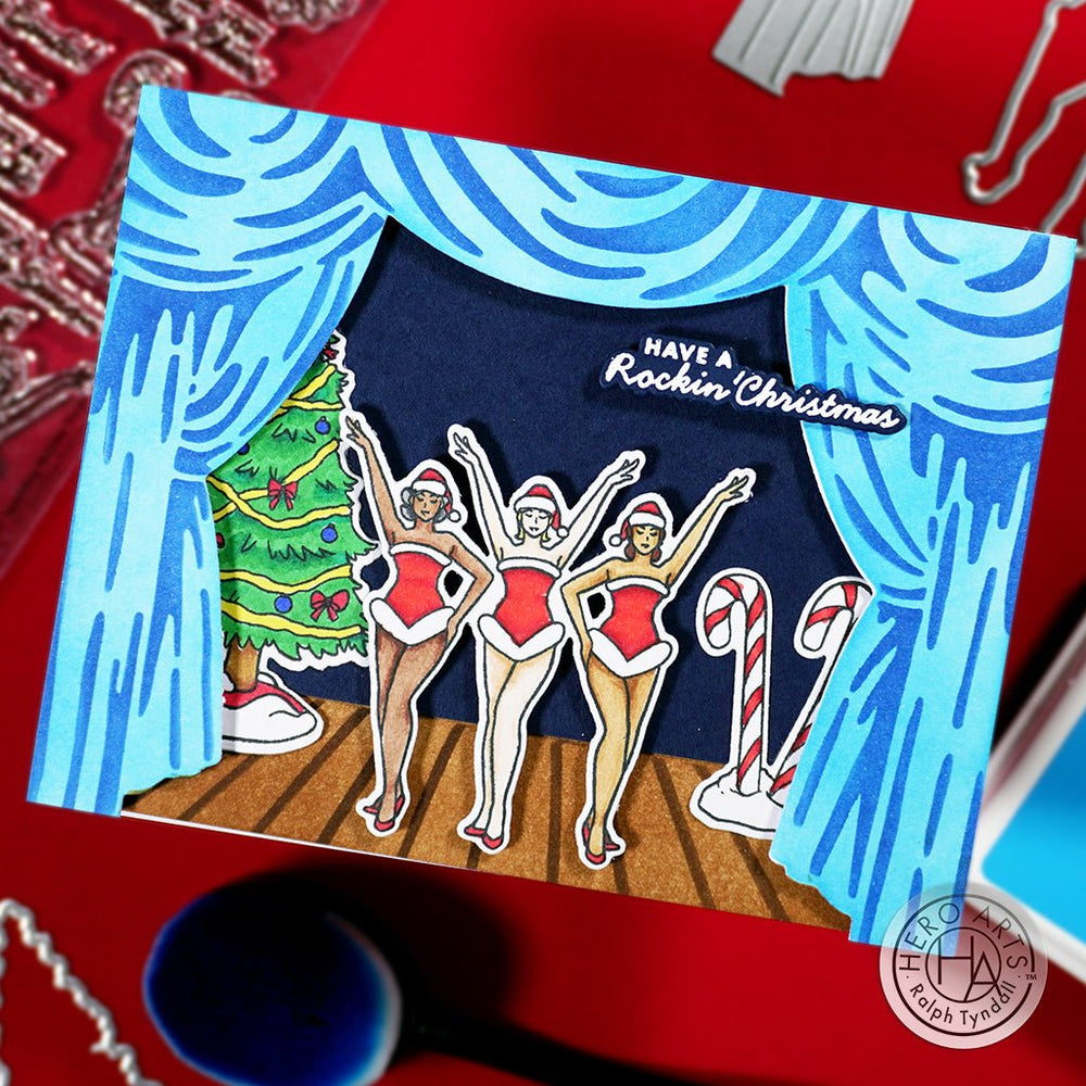 Sparkling Holiday Stage Stamp & Cut by Ralph Tyndall