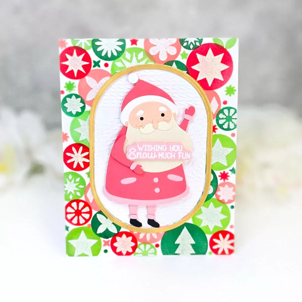 Holiday Harmony Stencil of the Month - card project 8
