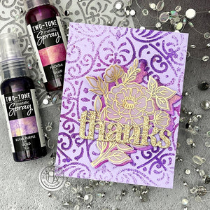Royal Purple + Gold Two-Tone Metallic Spray