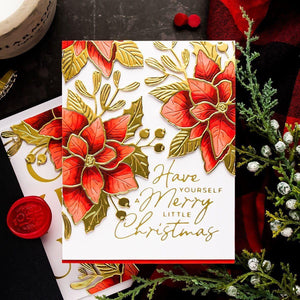 A Merry Little Christmas Sentiments Glimmer Hot Foil Plate & Die Set from the De-Light-Ful Christmas Collection by Yana Smakula
