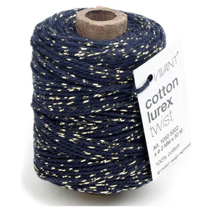 Vivant - Lurex Dark Blue Cotton Cord - 54 yards