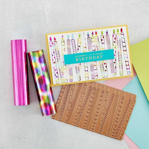 Glimmer Hot Foil Roll Sparkle Magenta