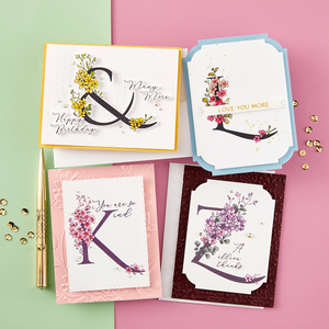 Floral T and Sentiment Press Plate