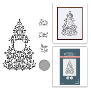 Holly Tree Press Plate & Die Set from the BetterPress Christmas Collection