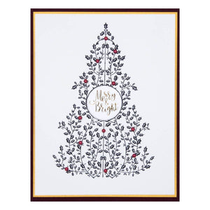 Holly Tree Press Plate & Die Set from the BetterPress Christmas Collection